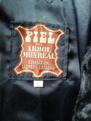 Chaqueta Pelo y Cuero Negra