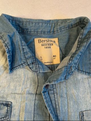 Camisa vaquera Bershka Hombre Talla L