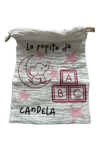 Bolsa personalizada La Ropita de **NOMBRE DEL BEBE