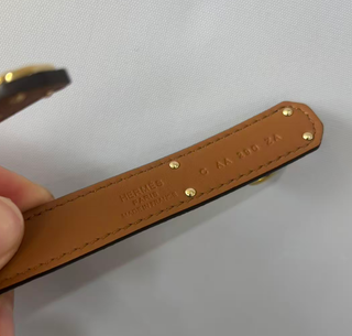 Cinturón Hermès Kelly 18 Marrón