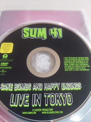 Sum 41 DVD Live In Tokyo Sake Bombs