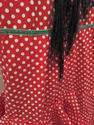 Traje Flamenca Niña/Teen Rojo Lunares