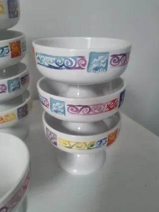 Coppe gelato dessert vintage porcellana