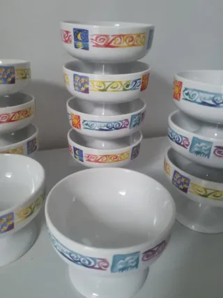 Coppe gelato dessert vintage porcellana