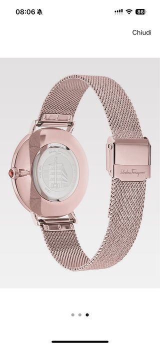 Orologio Ferragamo donna nero rosato