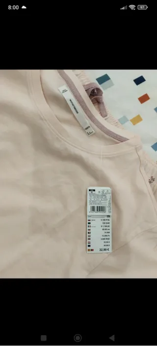 Pijama largo flores algodón