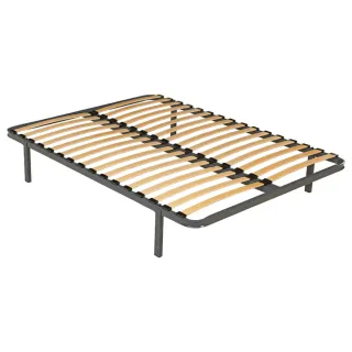 Somier 150cm con patas y colchón