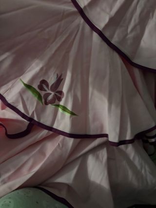 Traje de flamenca niña rosa y morado