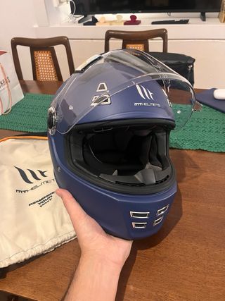 Casco Moto Azul MT Helmets