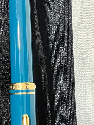 Penna Montblanc blu petrolio e oro