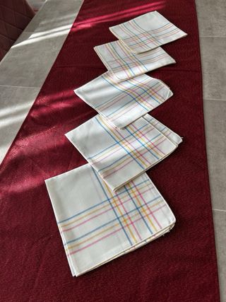 Tovaglioli cotone fantasia a quadri