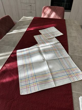 Tovaglioli cotone fantasia a quadri