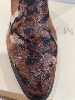 Botines Piel de Potro Marrones y Multicolor