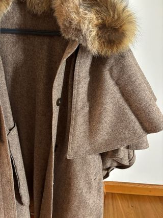 Capote Alentejano com Gola de Pelo