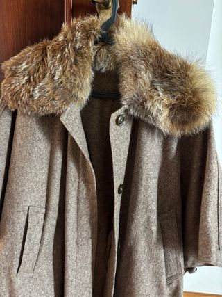 Capote Alentejano com Gola de Pelo