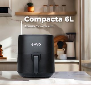 Freidora Air Fryer Eyvo 8 Programas Fácil Limpieza