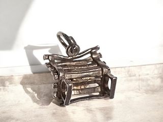 Ciondolo Panchina con Cuore Argento