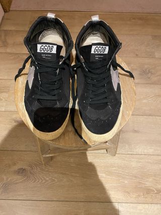 Golden Goose Mid Star Negras y Plateadas