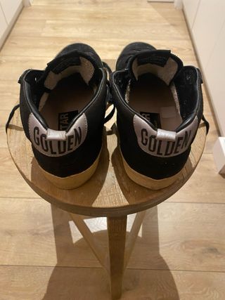 Golden Goose Mid Star Negras y Plateadas