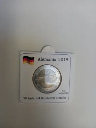 Lote 15 monedas conmemorativa 2€ S/C encartonadas