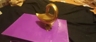 Pato latón Retro PequDecoración  mediados de siglo