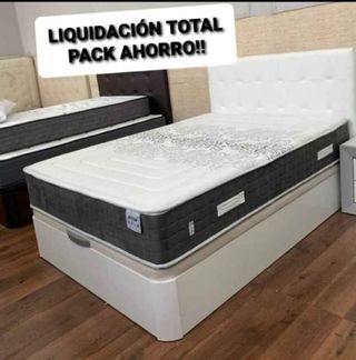 Pack descanso: canapé, colchón y almohada