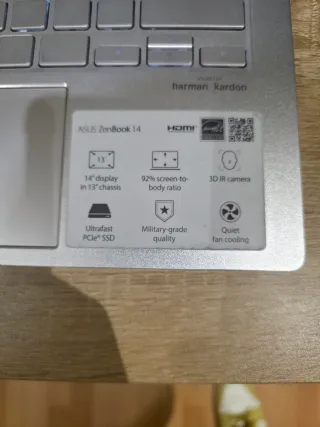 Portátil Asus Zenbook 14 Plata