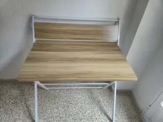 Escritorio plegable madera y metal