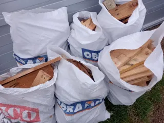 Sacos de restos de palets