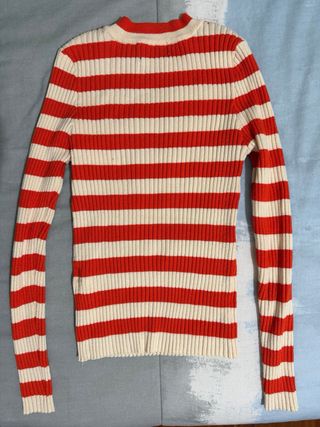 Camiseta de manga larga a rayas