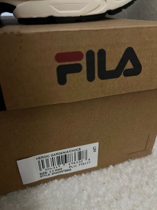 Scarpe Fila Heroic marroni e bianche