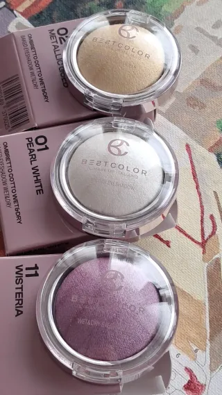 BESTCOLOR Ombretto Cotto Wet & Dry - 3 Ombretti