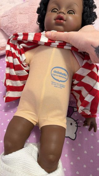 Bambola Cicciobello vintage angelo nero muneca