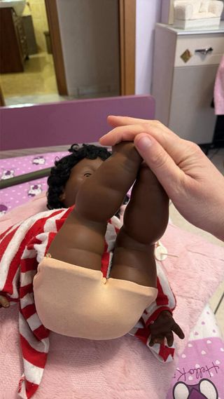 Bambola Cicciobello vintage angelo nero muneca