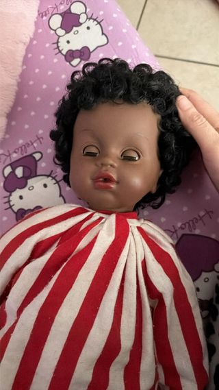 Bambola Cicciobello vintage angelo nero muneca