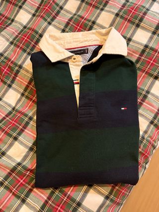 Polo Tommy Hilfiger Rugby Verde y Azul