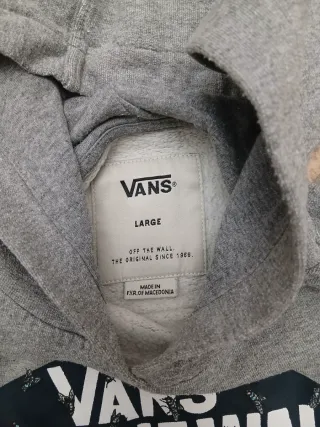 Felpa Vans Grigia con Logo