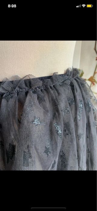 Falda tul con estrellas