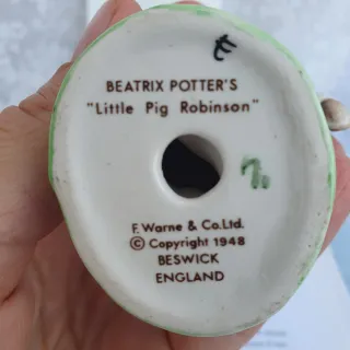 Statuina Beatrix Potter, Pig Robinson, Beswick