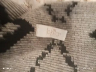 Mantello Lokita Taglia Unica Beige/Nero