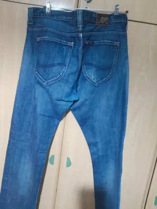Vaqueros Lee Hombre Azules Talla W32 L32