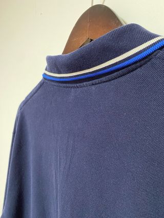 Polo Lacoste Manga Larga Azul Talla L