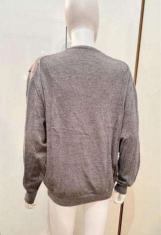 Glenfield Maglione Lana Vergine Grigio Taglia 52