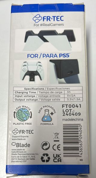 Base Carga Dual FR-TEC PS5