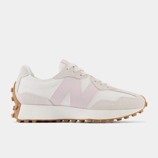New Balance 327 Nobuk Blanco y rosa empolvado T 44