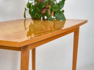 Mesa Retro Madera Dorada 1960