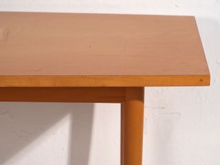 Mesa Retro Madera Dorada 1960