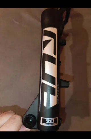 Horquilla Bicicleta Negra Dorada