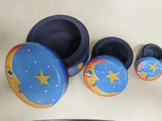Set 3 Cajas Joyero Luna y Estrellas