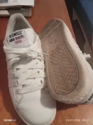 K-Swiss 1966 Scarpe da Ginnastica Bianche Tg 40